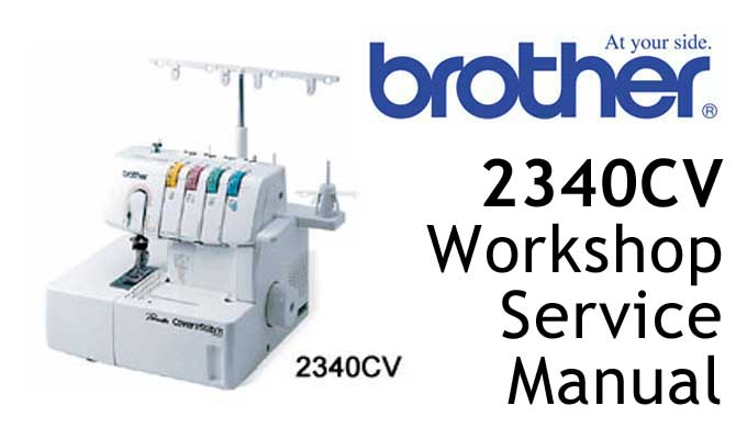 Brother 2340CV overlocker serger sewing machine Users Manual